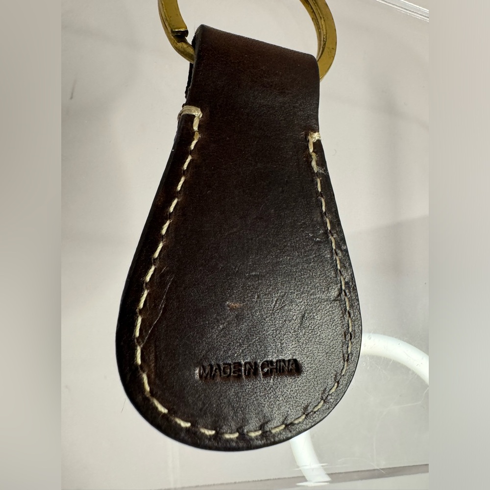 #120 Dooney & Bourke Rare Crest Leather Key Fob - Picture 5 of 8